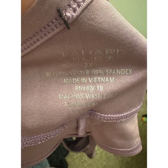 Tahari Sport Women’s 2x plus purple bralette no padding. - Picture 3 of 4